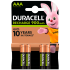 4 Pilhas AAA (PALITO) Recarregáveis Duracell, 900 mAh