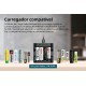 Carregador Enercell 4-LN com 4 pilhas AA Recarregáveis da Fujisu Premium